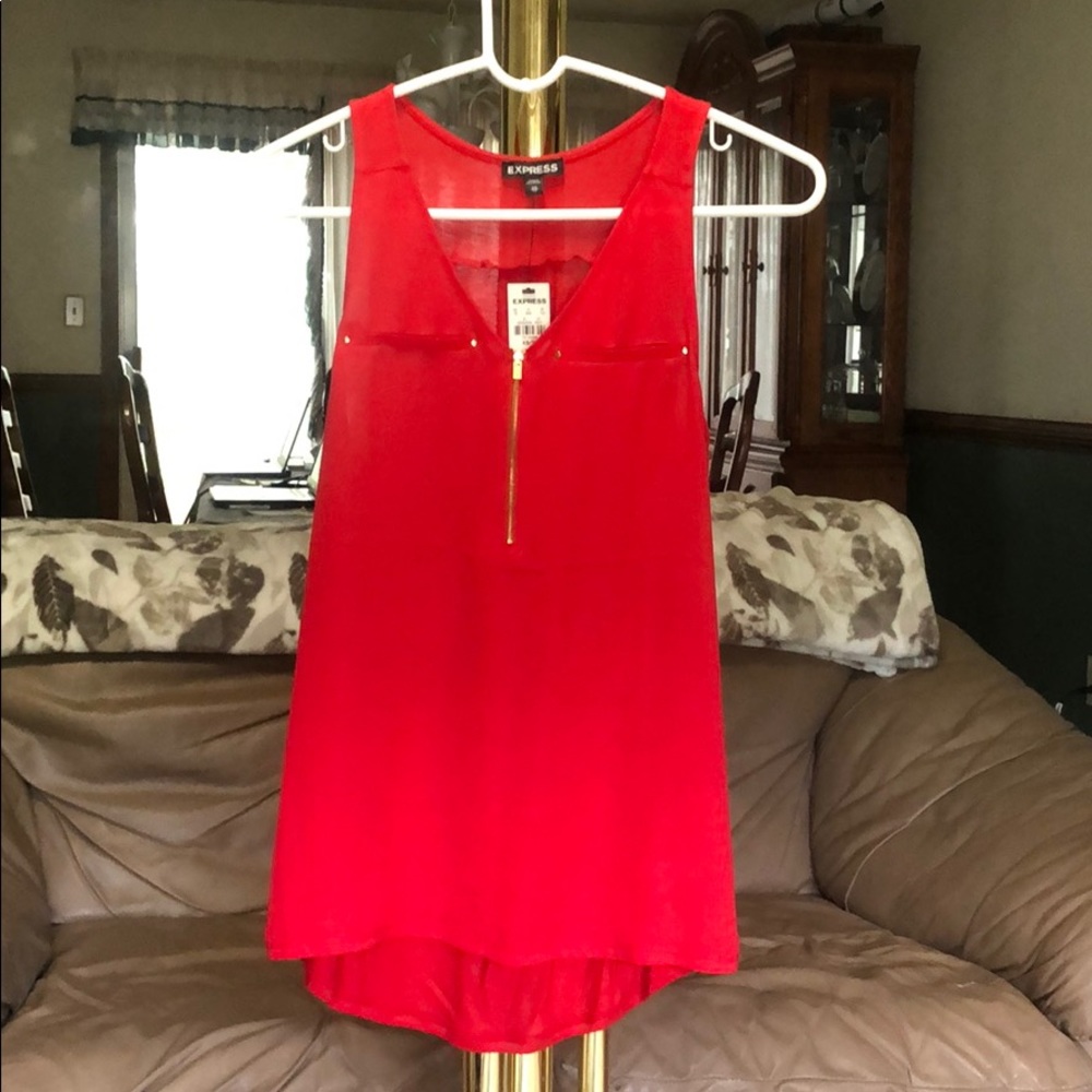 Red Express tank top